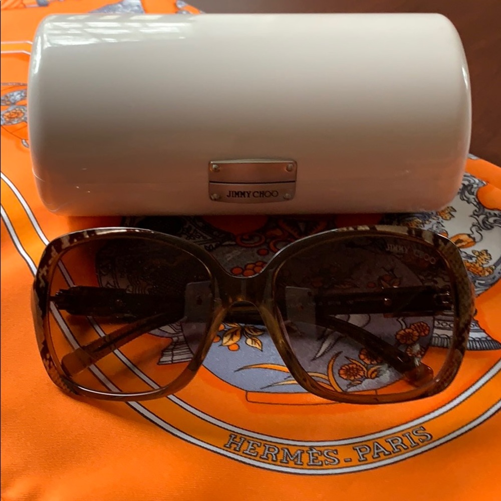 Jimmy Choo tortoiseshell /snake skin sunglasses